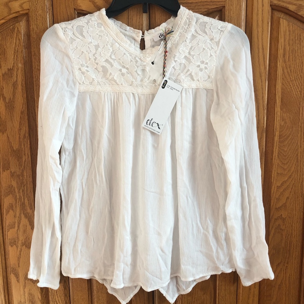 NWT Dex Girls Kenzie Long Sleeve Top